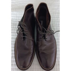 Cole Haan Derby Boot , Brown Leather, Size 11 In Excellent‎ Pre-owned Condition